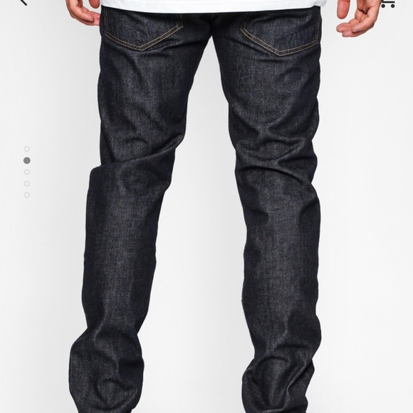 Men’s Vans White Oak Pants V46 Taper - navy blue (raw indigo). 30x32 - Picture 3 of 6